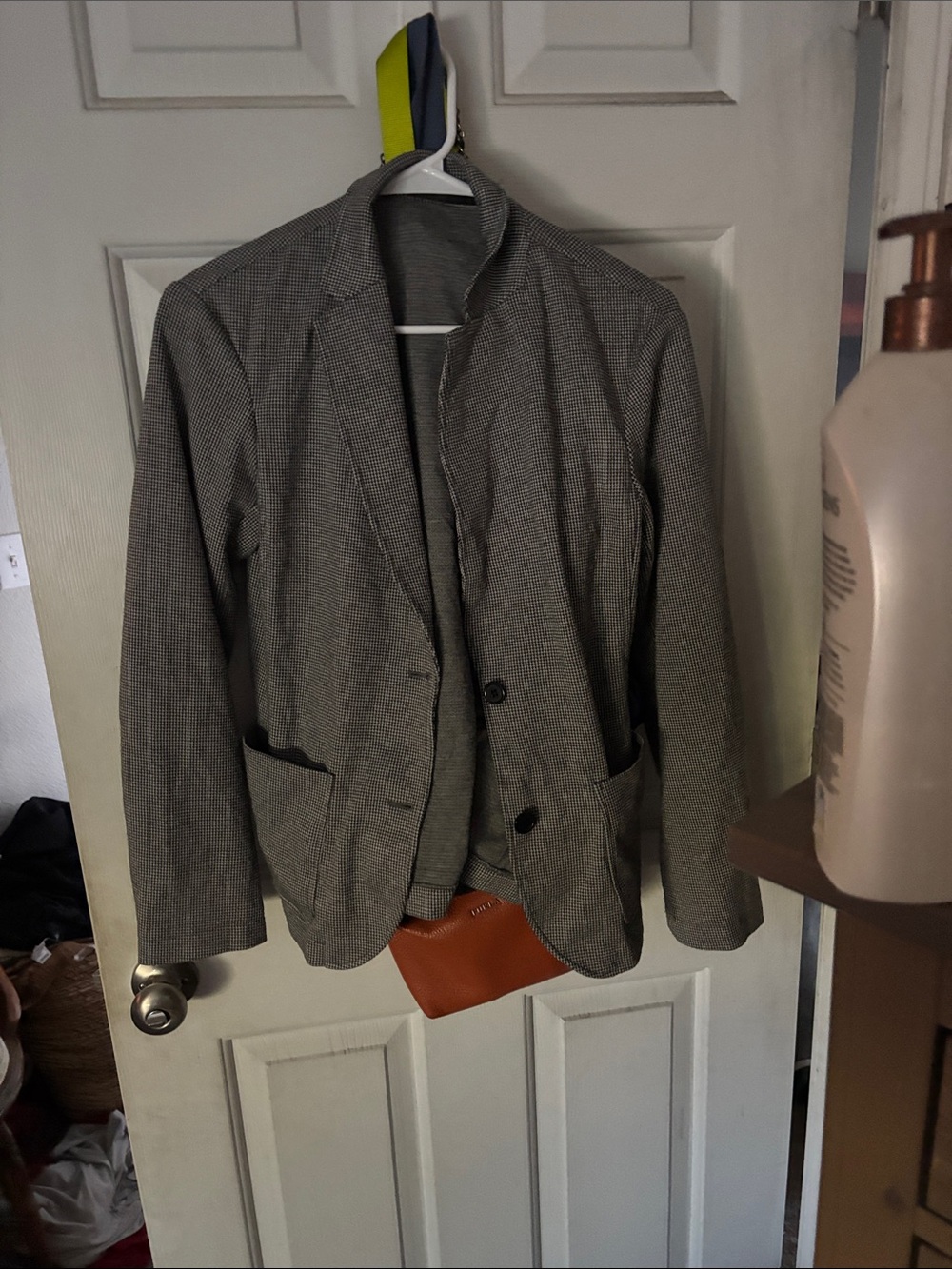 Uniqlo Men's Gray Micro-Check Blazer